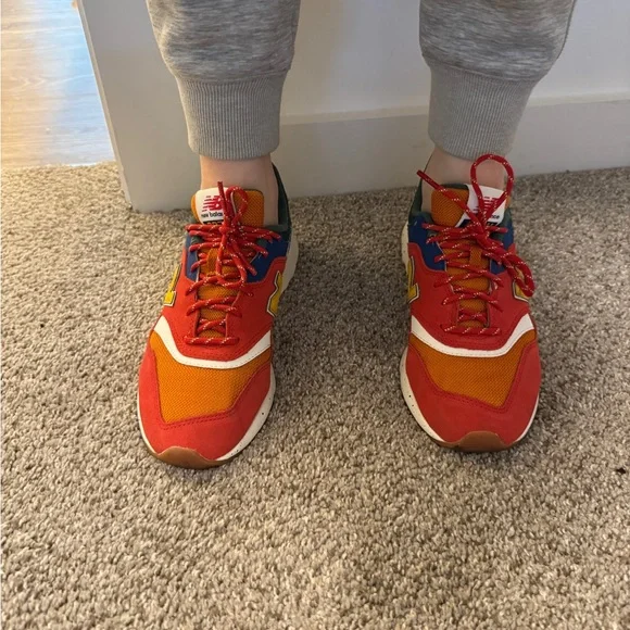 New Balance 997H Sneakers - Red, Orange, Green and Blue - Picture 8 of 11